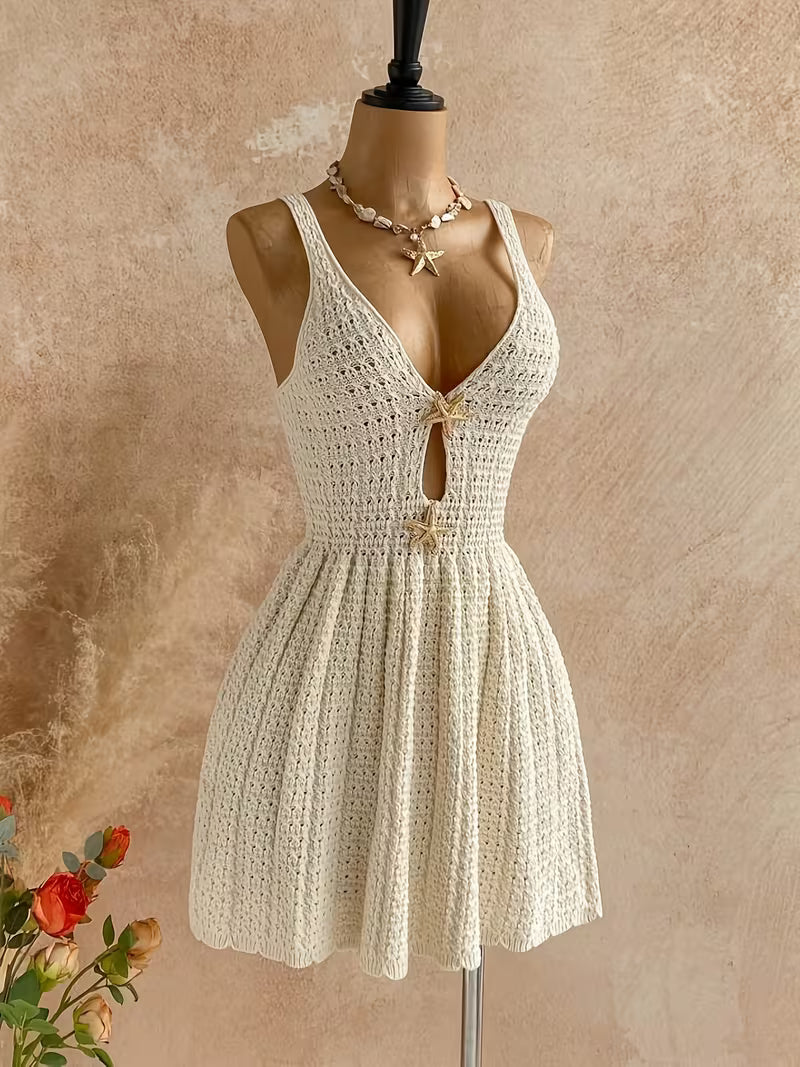 Casual Starfish Embellished Dress