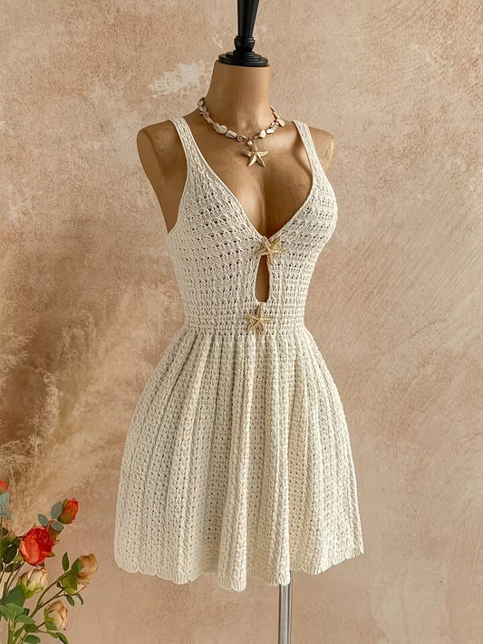 Casual Starfish Embellished Dress